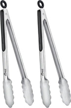 Hotec Stainless Steel Kitchen Tongs, Locking Metal Food Tongs by Hotec