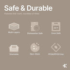 BAKKEN Cookie Sheets for Baking Nonstick Set - Image 4