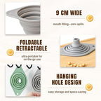 Kitchen Funnel Set 3 Pack, Collapsible Silicone Funnels - Image 5