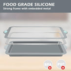 Webake Silicone Sheet Cake Pan, 14 Inch Silicone Sheet Pans 2 Pack Cookie Sheet - Image 2