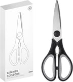 Black Grey Kitchen Shears, Rkqoa Kitchen Scissors Heavy Duty Cooking Scissors by almarto
