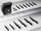 Knife Set - 15 PCS Kitchen Knife Set - Stainless Steel Knife Block Set - - Image 2