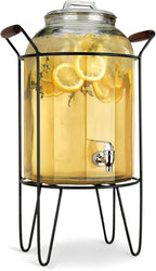 3 Gallon Glass Ice Cold Beverage Dispenser - by MosJos