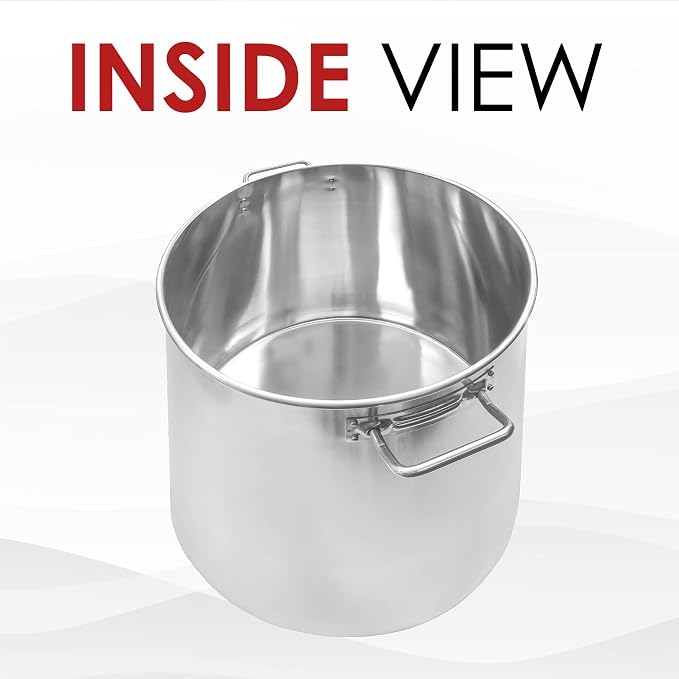 Concord 180 Quart Stainless Steel Stock Pot Cookware - Image 4