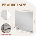 Ferraycle 2 Pack 20-1/2" W x 18" H 304 Stainless Steel Fryer Splash Guard - Image 2