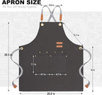 BeLuyi chef apron bib tool apron - Image 2