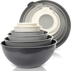 WHYSKO Mixing Bowl Set, 12 Piece Colorful Plastic Mixing Bowls - Image 7