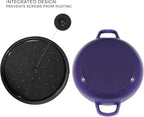 Flavehc Braiser Enameled Cast Iron Braiser 2.25 qt Braiser Pan - Image 5