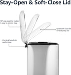 Amazon Basics D-Shaped Small Trash Can - Image 3