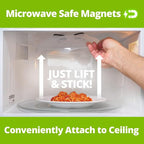 HOVER COVER Magnetic Splatter Cover, 12-Inch Clear BPA-Free Food Lid, Vented - Image 4