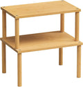 VERTORGAN Cabinet Organizer Shelf, Kitchen Counter Shelves, Bamboo Stackable by VERTORGAN