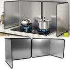4 Sided Splatter Guard, Foldable Stainless Steel Oil Splatter Screens, Oil by Tylulikaty