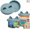 OHMO 2 Pack Cat Food Can Lids, Small Size Silicone Pet Food Can Lids Covers by OHMO