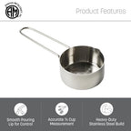 American METALCRAFT, Inc. 1/3 Stainless Steel Measuring Cup - Image 3