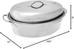Fox Run Oval Roaster Set, Stainless Steel - Image 7