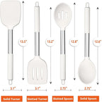 E-far Cooking Utensils Set of 4, Silicone Kitchen Utensils - Image 2