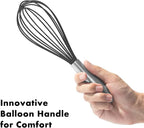 OYV 10-Inch Black Silicone Whisk, Heat Resistant 480°F Kitchen Whisk - Image 3