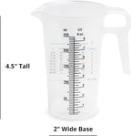 8oz 1 Cup Measure Pitcher with Convenient Conversion Chart– Food Grade - Image 9
