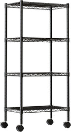 DUMOS 4-Tier Metal Wire Storage Shelves, Adjustable Standing Storage Rack Shelf by DumosLifestyle