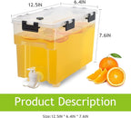 1.5 Gallon Drink Dispenser For Fridge, Beverage Dispenser - Image 7