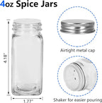 Keketin 30 Pack Glass Spice Jars 4 oz - Image 3