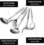 Stainless Steel Cooking Utensils Set, Wok Utensils Set Include Wok Ladle - Image 3