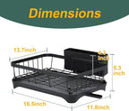 LIYI Dish Drying Rack, Adjustable Spout Design, Kitchen Dish Racks, Made of - Image 7
