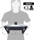 Elite Gourmet 12"x12"x2.15” Ceralast™ PFAS Free Ceramic Electric Skillet - Image 7