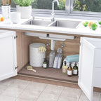 SIKADEER 19" x 19" Under Sink Mat Waterproof, Silicone Mat Kitchen Drawer Shelf - Image 2