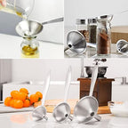 Small Funnels for Filling Bottles, Food Grade Mini Metal Funnel for - Image 2