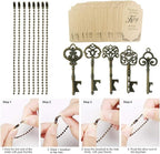 WODEGIFT 50pcs Bottle Opener, Wedding Favors Vintage Skeleton Key Bottle Opener - Image 2