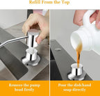 Soap Dispenser for Kitchen Sink, Built in Sink Soap Dispenser Lotion Dispenser - Image 8