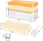 Ice Cube Tray with Lid and Bin, Ice Cube Pop Out Tray, Ice Cube Trays - Image 5