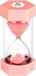 Hourglass 45 Minute Sand Timer, Plastic Sand Clock 45 Min, Unbreakable Colorful by YLTIMER