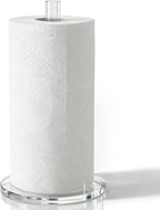 WORHE Paper Towel Holder Countertop Clear Acrylic 5.9" Diameter Thickening by WORHE