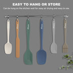 NileHome Silicone Spatula Set, 6 Pieces Food Grade Kitchen Utensils - Image 5