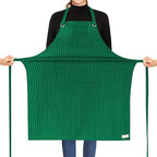 ROTANET Stripe Stretch Apron for Men Women Chef Big and Tall Large Striped by ROTANET