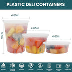 WGCC Deli Containers with Lids 48 Sets- Disposable Soup Containers 8oz - Image 5