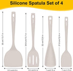 Beijiyi Silicone Spatula Set of 4, 600°F Heat Resistant, BPA Free Kitchen - Image 2