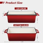 Wildone Enameled Cast Iron Bread Loaf Pan - Image 2
