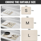 Dish Drying Mat for Kitchen Counter Super Absorbent Drainer Mats - Image 6