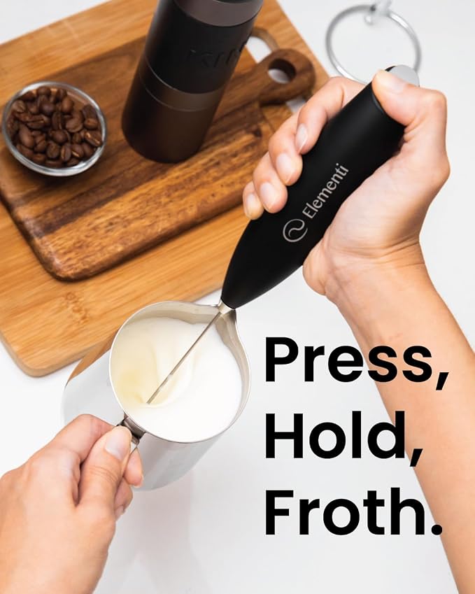Elementi Electric Milk Frother Handheld - Image 6