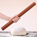 17 Inch French Rolling Pin, Wooden Dough Roller by Unknown