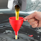 Arcimatto 3 Pack Automotive Oil Funnels Set, Right Angle Funnels, Car Plastic - Image 2