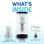 Glass Pitcher with Mineral Rich pH Balancing Filter, Sleek Glass Lid – Brita - Image 3