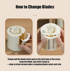 Rotary Cheese Grater with Hand Crank, and Grating Cheese, Vegetables, and Fruit - Image 5
