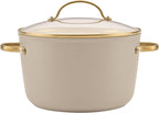 Farberware Forged Induction Ceramic Nonstick Cookware Set, Taupe Pots & Pans - Image 14