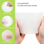 Queekay 4 Pcs Plastic Dough Scraper Flexible Dough Cutter Bench Scraper - Image 3