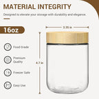 NETANY 4-pack 16oz Glass jars - Image 2
