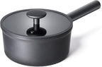JEETEE Titanium Sauce Pan with Lid, 1.5 QT Non Stick Cooking Pots, Oven & by JEETEE